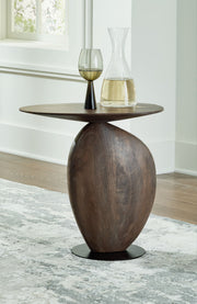Cormmet - Accent Table - Brown / Black - R&R Furniture Gallery (Fountain Valley, CA)