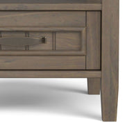 Lev - End Table With Bottom Drawer - Smoky Brown - R&R Furniture Gallery (Fountain Valley, CA)