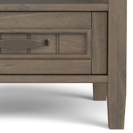 Lev - End Table With Bottom Drawer - Smoky Brown - R&R Furniture Gallery (Fountain Valley, CA)