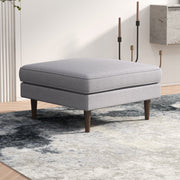 Amber - Square Upholstered Ottoman - R&R Furniture Gallery (Fountain Valley, CA)
