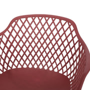 Set of two Noble House Poppy chairs with upholstered seats and wooden legs, modern design for dining or living spaces.
