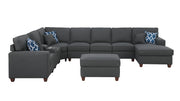 Eric - 9 Piece Upholstered Sectional With Ottoman - R&R Furniture Gallery (Fountain Valley, CA)