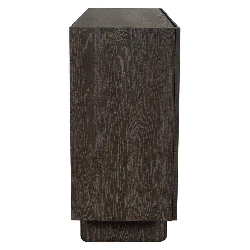 Phineas - 3 Door Modern Cabinet - Woodtone