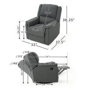 Glider Recliner With Swivel, Manual Reclining Chair - R&R Furniture Gallery (Fountain Valley, CA)