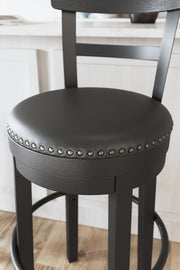 Valebeck - Tall Upholstered Swivel Barstool - R&R Furniture Gallery (Fountain Valley, CA)