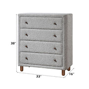 Cleo - Chest - Gray Boucle - R&R Furniture Gallery (Fountain Valley, CA)