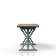 X Based Counter Height Dining Table - Aqua Blue - R&R Furniture Gallery (Fountain Valley, CA)