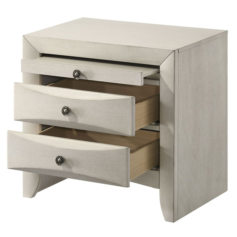 Ramondi - Nightstand - Antique White - R&R Furniture Gallery (Fountain Valley, CA)