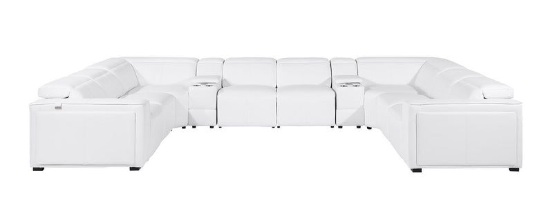 1224 - 10-Piece U-Shaped Sectional Sofa In With 4 Power Recliners & Power Headrests