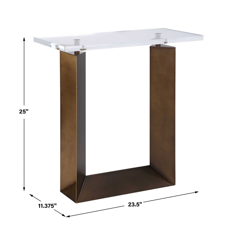 Mcelroy - Modern Side Table - Bronze