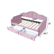 Upholstered Daybed With LED Lights And 2 Drawersme - R&R Furniture Gallery (Fountain Valley, CA)