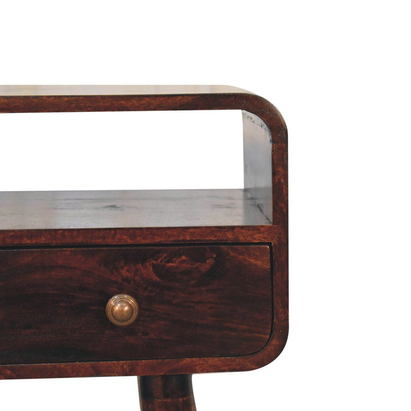 Solid Wood Curved Console Table - R&R Furniture Gallery (Fountain Valley, CA)