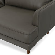 Simpli-Home Livingston upholstered stationary sofa with plush cushions and neutral fabric, ideal for modern living rooms.