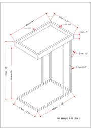 Gallagher - Handcrafted C Side Table - R&R Furniture Gallery (Fountain Valley, CA)