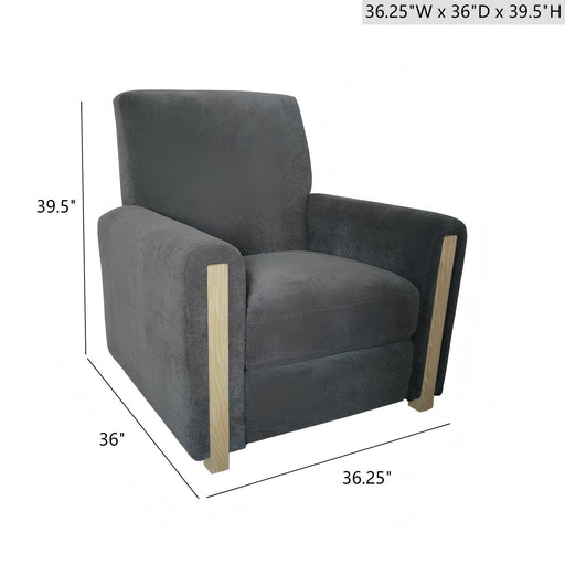 Recliner Chair - Gray - R&R Furniture Gallery (Fountain Valley, CA)
