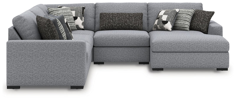 Benchcraft Bealton stationary sectional sofa with plush cushions and modern design, shown in a cozy living room setting.