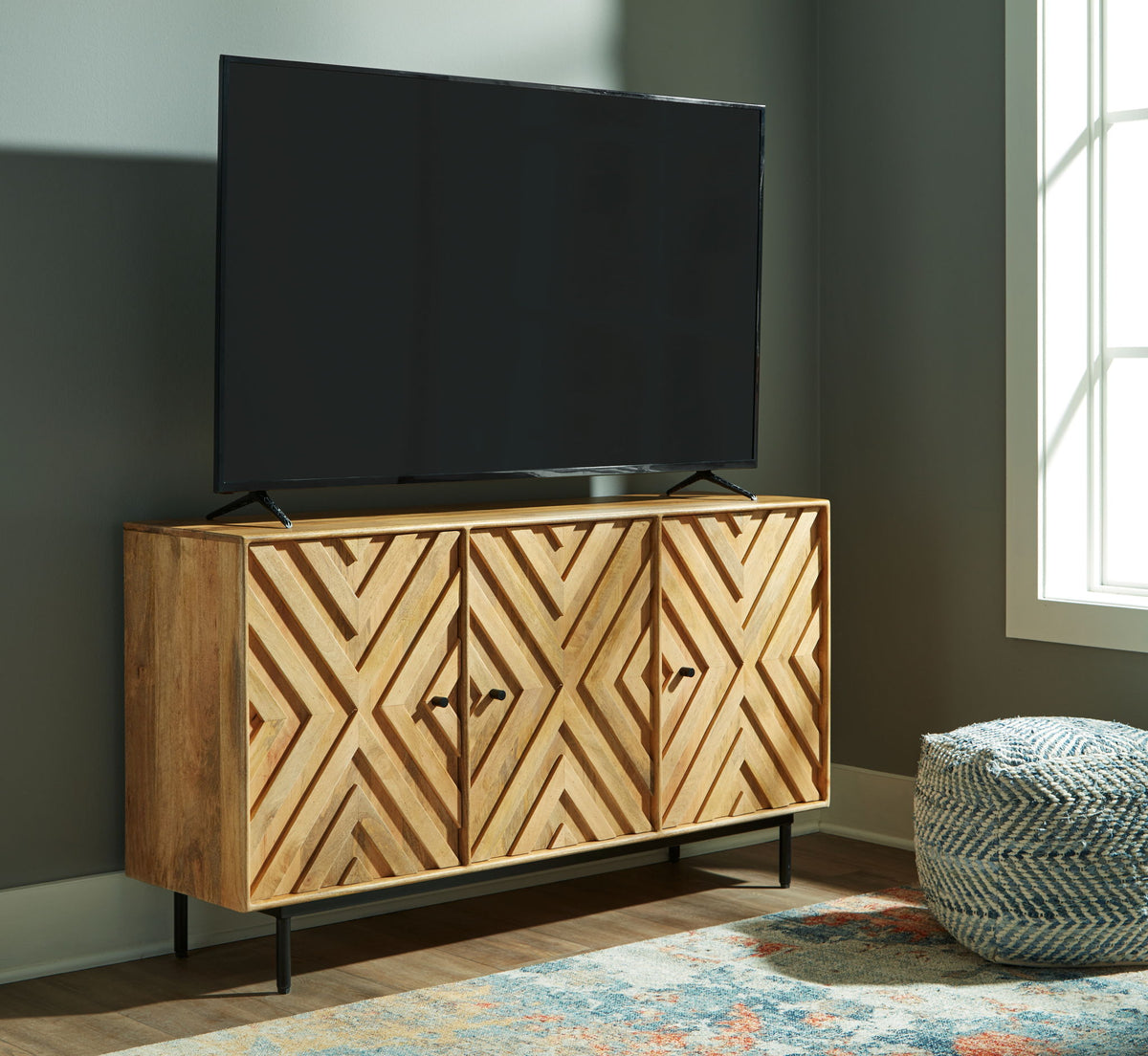 Cadewick - Accent Cabinet - Natural - R&R Furniture Gallery (Fountain Valley, CA)