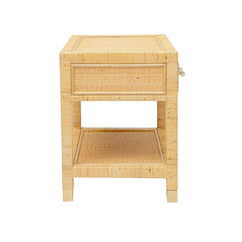 Amara - Rattan Nightstand - Natural - R&R Furniture Gallery (Fountain Valley, CA)