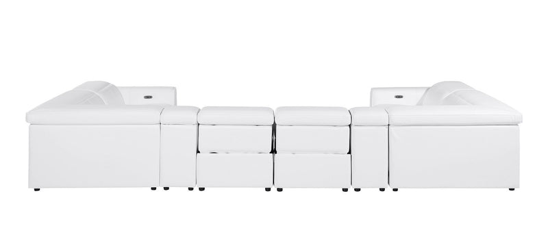 1224 - 8-Piece U-Shaped Sectional Sofa In With 4 Power Recliners & Power Headrests