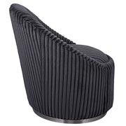 Uttermost Crue Fabric Swivel Chair with cushioned seat, modern design, and sleek upholstery for stylish comfort.