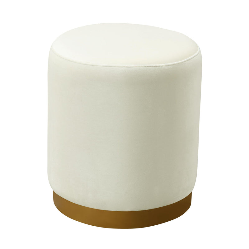 Opal - Velvet Ottoman - R&R Furniture Gallery (Fountain Valley, CA)