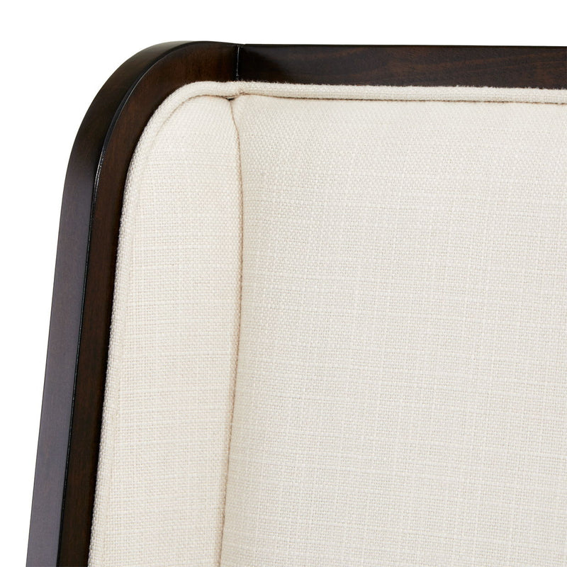 Belmont Place - Desk Chair - White / Dark Brown - R&R Furniture Gallery (Fountain Valley, CA)