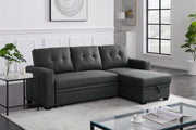 Upholstered Pull Out Sectional Sofa With Chaise - R&R Furniture Gallery (Fountain Valley, CA)
