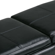 Avalon - Upholstered Storage Ottoman - R&R Furniture Gallery (Fountain Valley, CA)