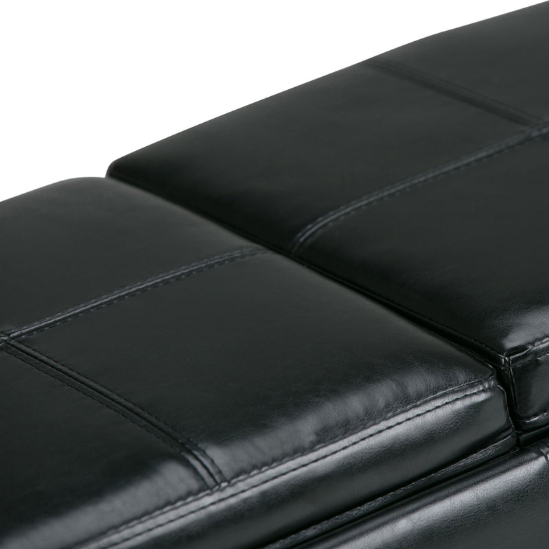 Avalon - Upholstered Storage Ottoman - R&R Furniture Gallery (Fountain Valley, CA)