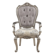 Ariadne - Arm Chair (Set of 2) - Velvet & Antique Platinum - R&R Furniture Gallery (Fountain Valley, CA)