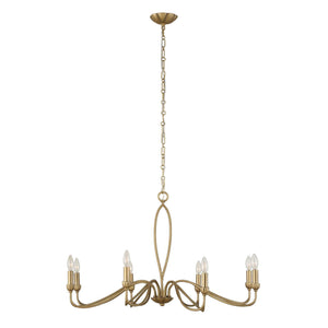 Corella - 8 Light Chandelier - Gold