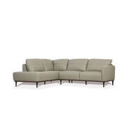 Tampa - 33" Sectional Sofa - Airy Green Leather - R&R Furniture Gallery (Fountain Valley, CA)