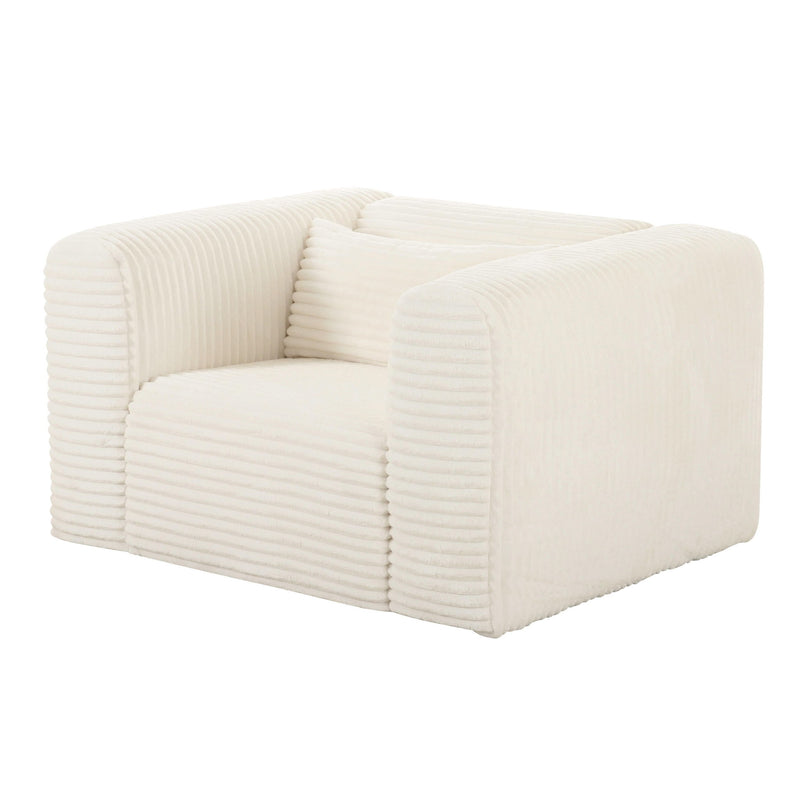 Tarra - Fluffy Oversized Corduroy Armchair - R&R Furniture Gallery (Fountain Valley, CA)