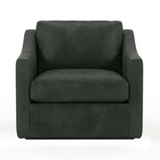 Classic Home Kipton swivel chair with a modern design, featuring a cushioned seat and backrest, and a sturdy metal base.