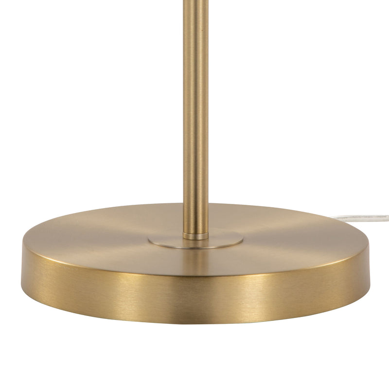 Lumi Source Bounty contemporary floor lamp with sleek, stylish design and a tall, modern lighting fixture in a living room setting.
