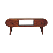 Solid Wood Circular TV Unit - R&R Furniture Gallery (Fountain Valley, CA)