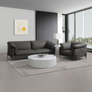 Tadi - Sofa - Black Top Grain Leather - R&R Furniture Gallery (Fountain Valley, CA)