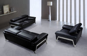 Encore Modern Black Leather Chair