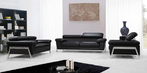 Encore Modern Black Leather Chair — view 2