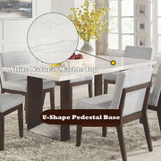 Edwyn - Dining Table With Marble Top - R&R Furniture Gallery (Fountain Valley, CA)
