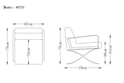 Delano Modern Black Leather Lounge Chair — view 2