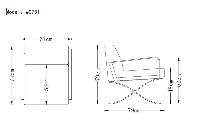 Delano Modern Black Leather Lounge Chair — view 2