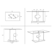 Iris - Dining Table - Gray - R&R Furniture Gallery (Fountain Valley, CA)