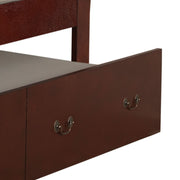 Elegant Glory Furniture trundle bed with classic design, featuring a wooden frame and storage drawer, perfect for guest rooms or kids' bedrooms.