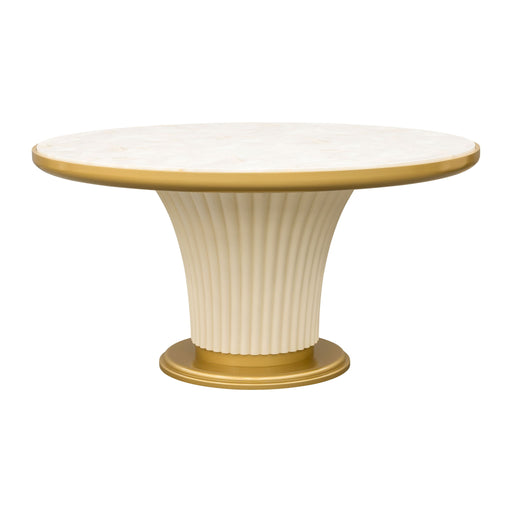 Scotts Square - Round Dining Table - Light Champagne - R&R Furniture Gallery (Fountain Valley, CA)