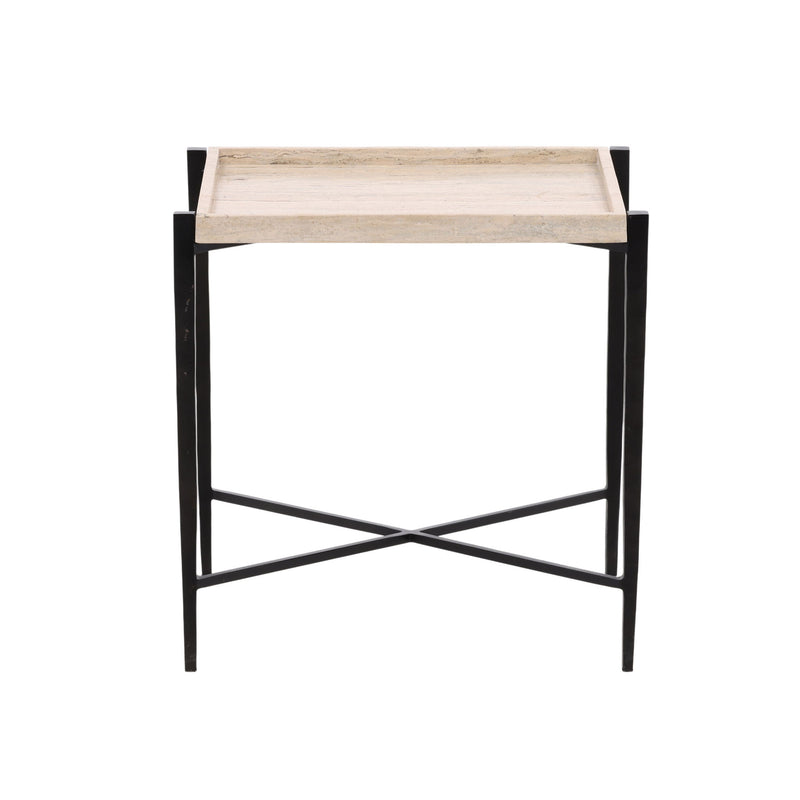 Rice - End Table - Natural And Black