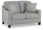 Adlai - Loveseat - Shadow - R&R Furniture Gallery (Fountain Valley, CA)