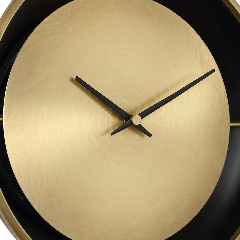 Velar - Modern Table Clock - Black / Gold