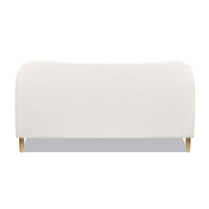 Roman - Curved Headboard Upholstered Platform Bed - R&R Furniture Gallery (Fountain Valley, CA)