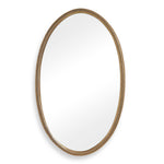 Ellis - Beaded Oval Mirror - Brass